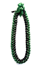Forest Green and Black 5/8" Ribbon Lei