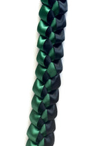 Forest Green and Black 5/8" Ribbon Lei