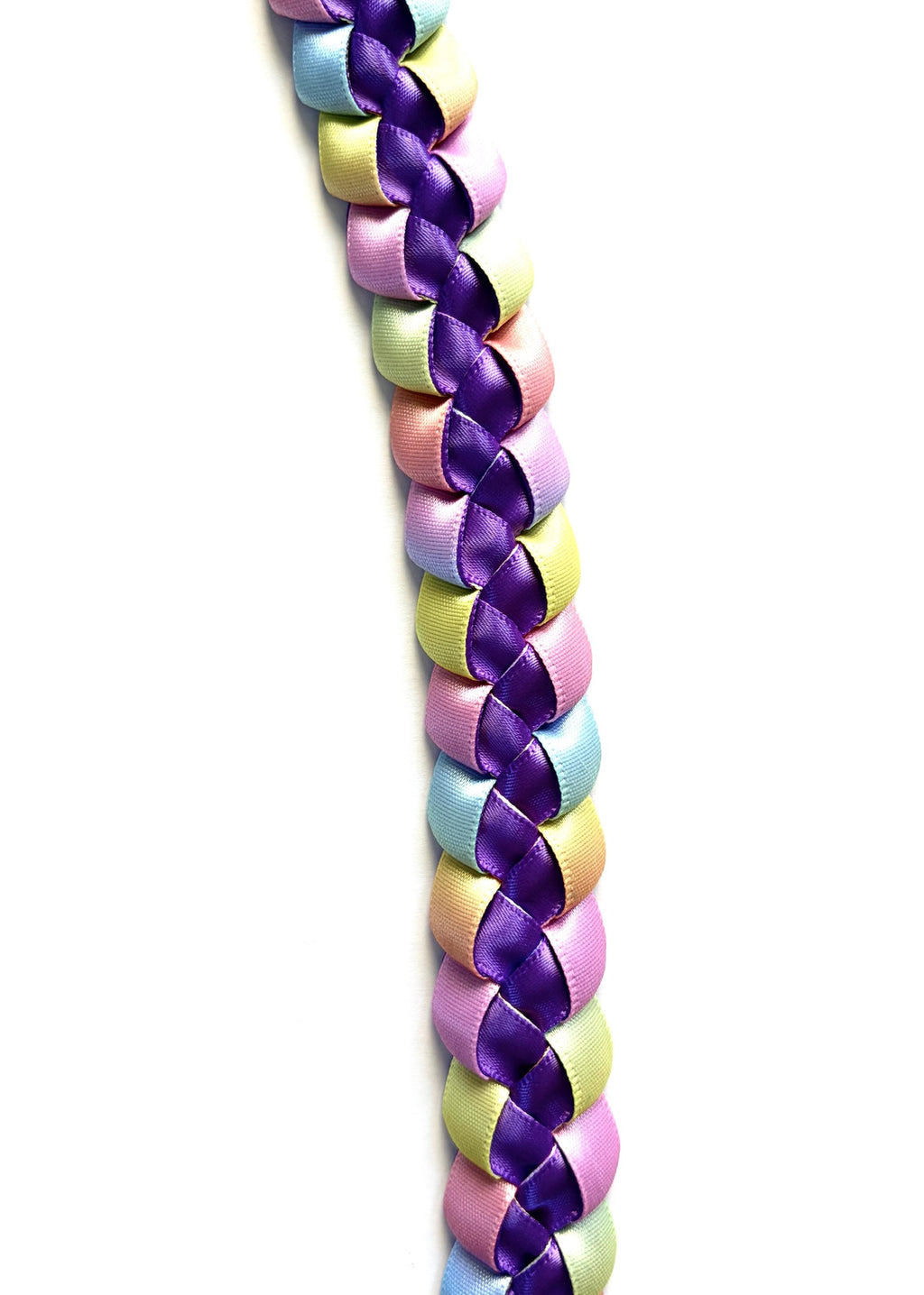 Dark Purple and Pastel Multicolor 3/8" Ribbon Lei