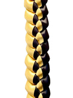 Black and Gold 5/8" Ribbon Lei
