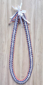 Red, White, and Blue 3/8" Grosgrain Ribbon Lei