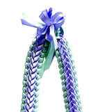 Iris and Mint Double Ribbon Lei