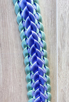 Iris and Mint Double Ribbon Lei