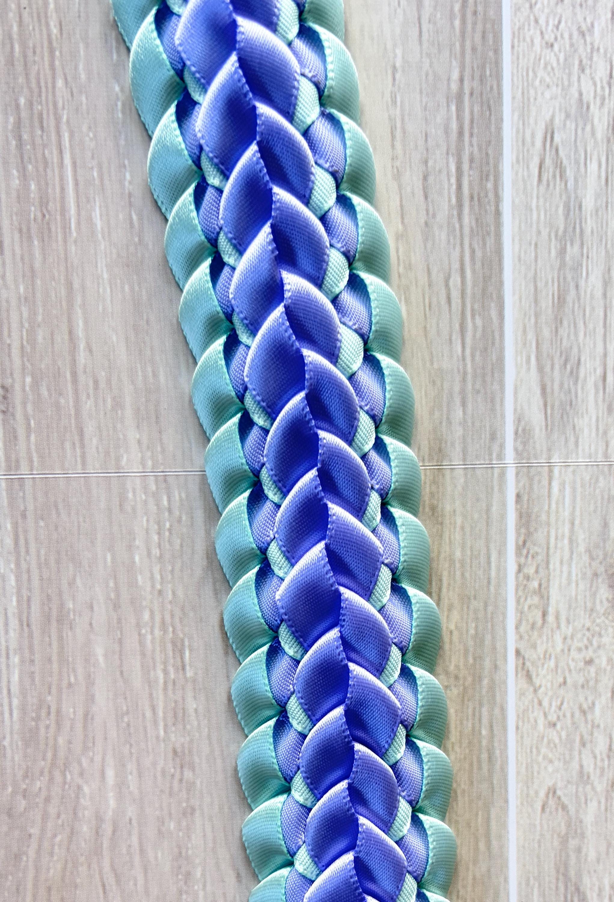 Iris and Mint Double Ribbon Lei