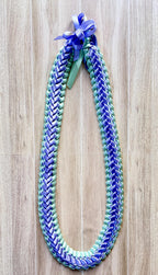 Iris and Mint Double Ribbon Lei