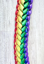 Rainbow Double Ribbon Lei
