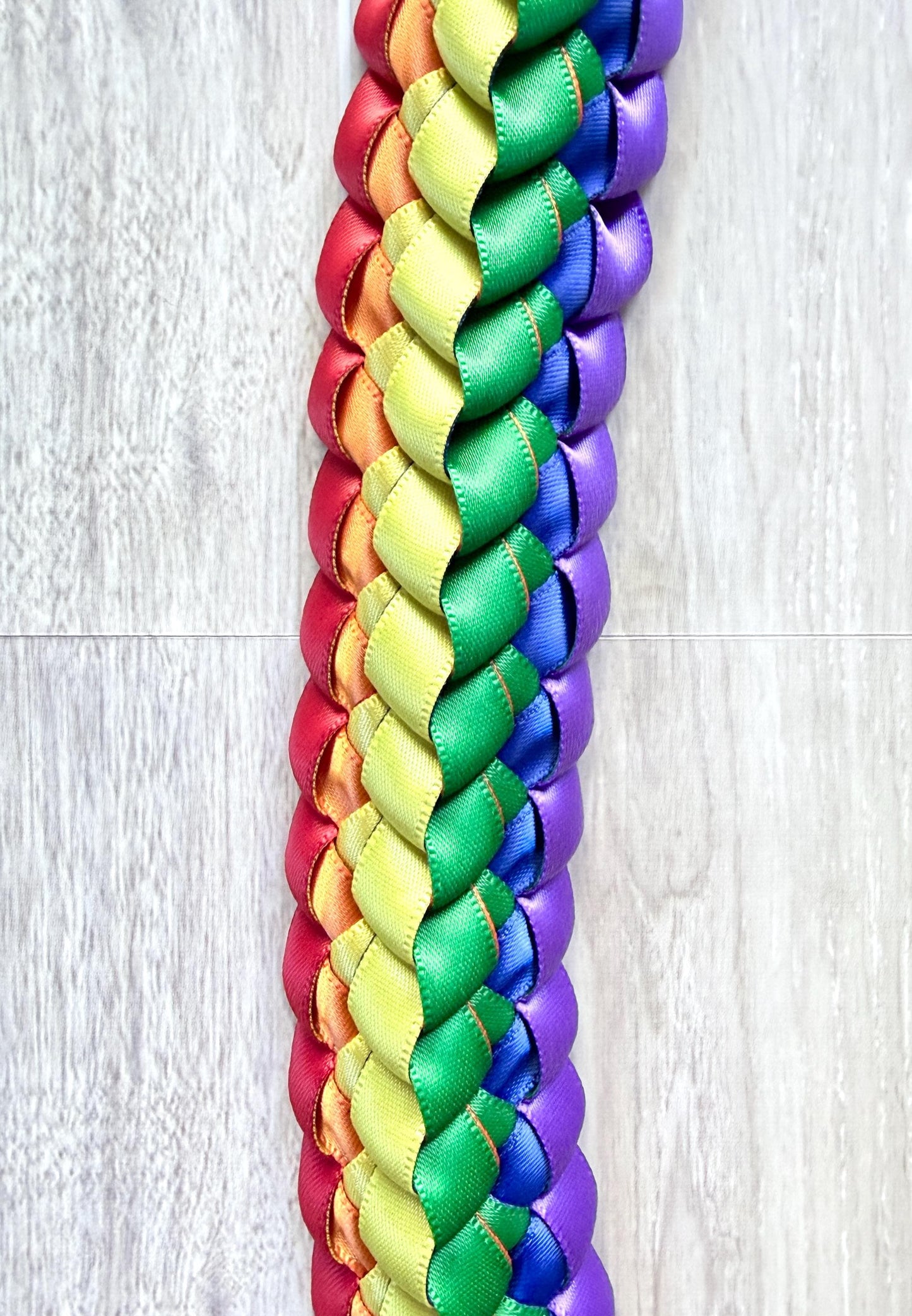 Rainbow Double Ribbon Lei