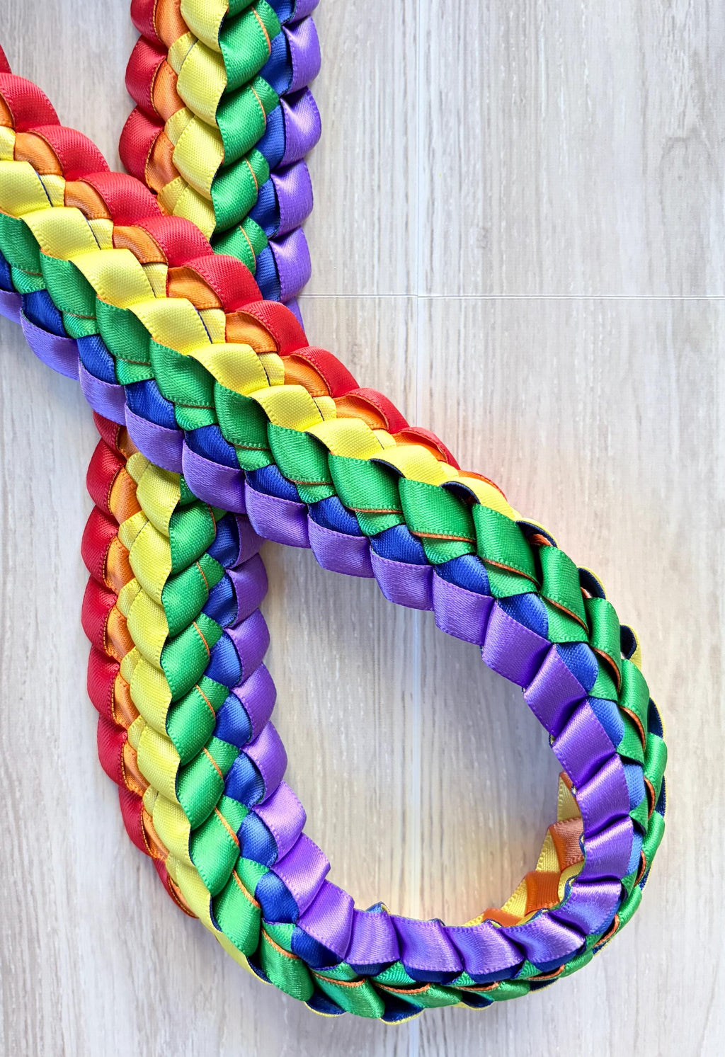 Rainbow Double Ribbon Lei