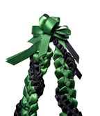 Forest Green and Black Wrap Ribbon Lei