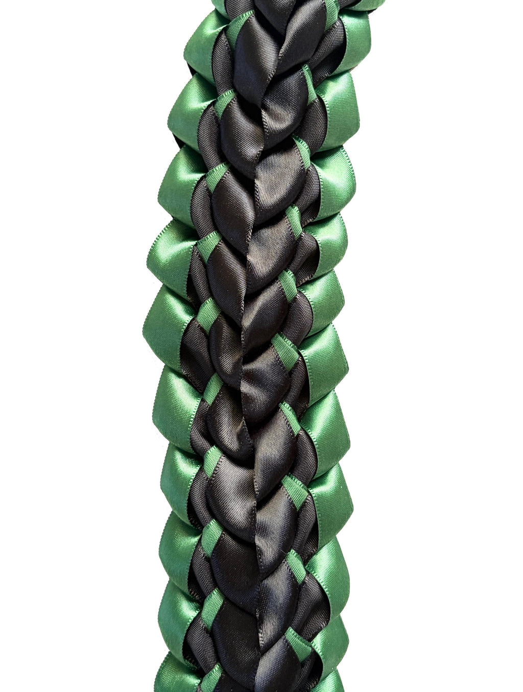 Forest Green and Black Open Ribbon Lei