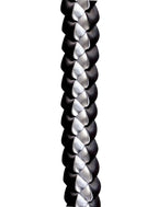 Silver, Black, and White 3/8" Ribbon Lei
