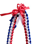 Red, White, and Royal Blue 3/8" Ribbon Lei