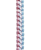 Light Blue, Pink, and White 3/8"" Ribbon Lei