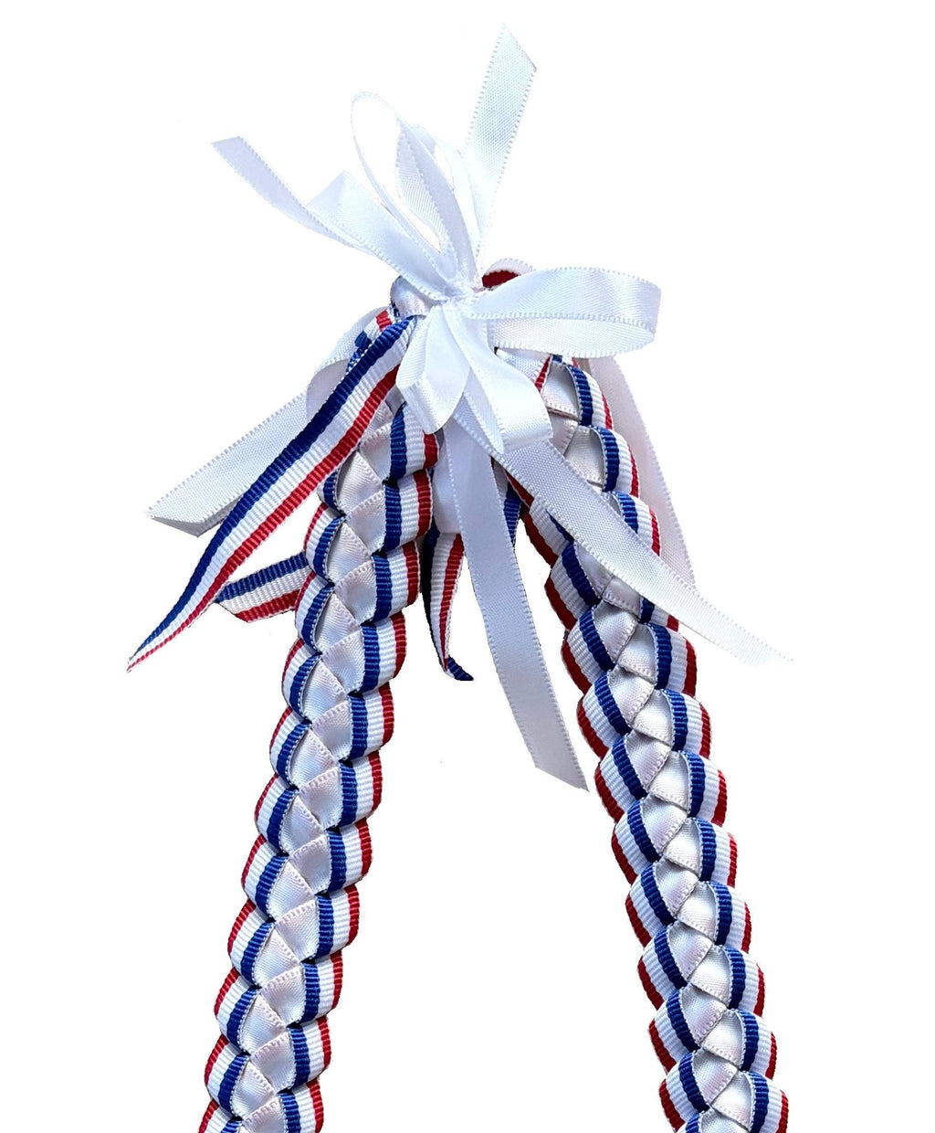 Red, White, and Blue 3/8" Grosgrain Ribbon Lei