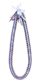 Red, White, and Blue 3/8" Grosgrain Ribbon Lei