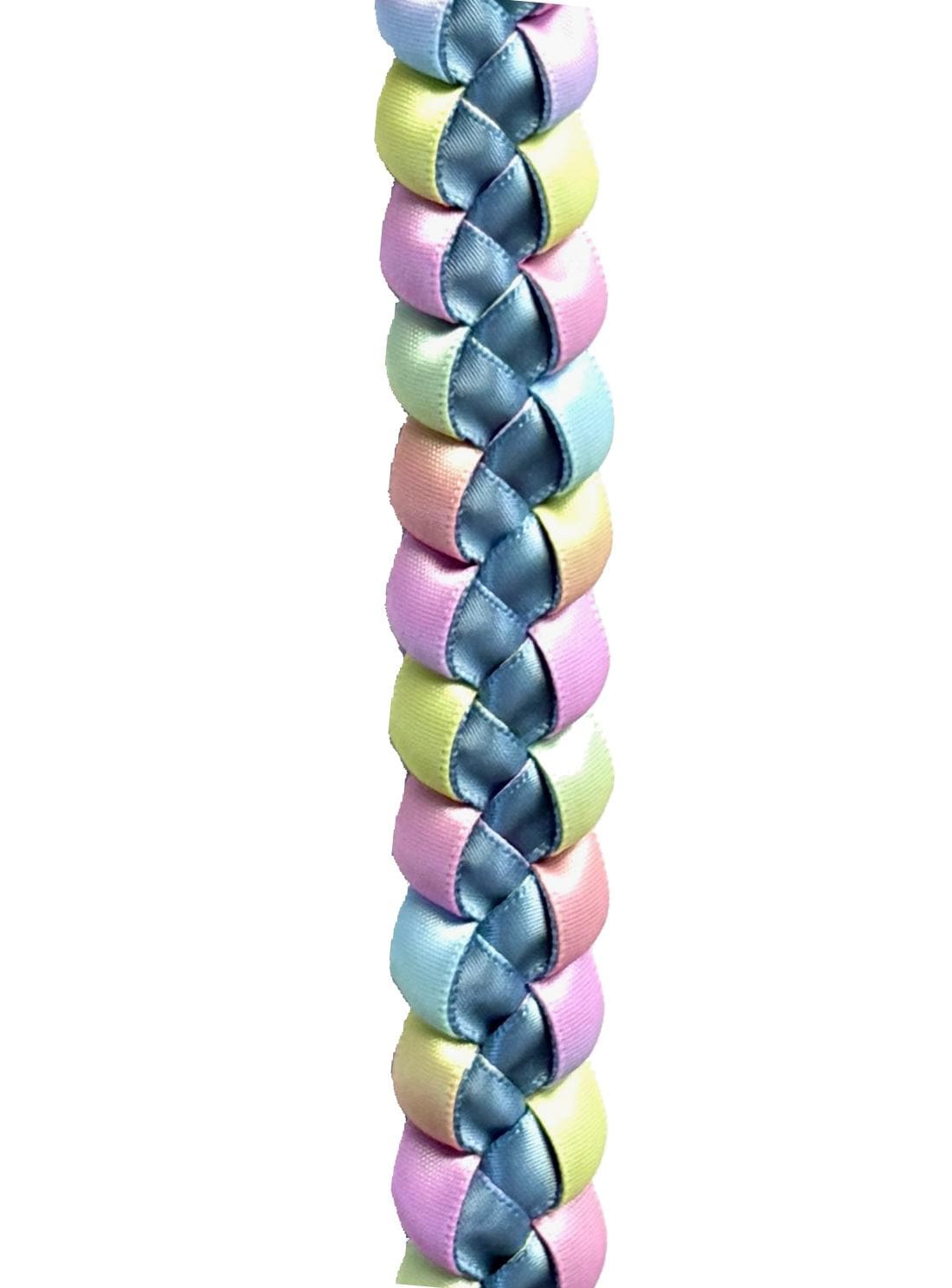 Slate Blue and Pastel Multicolor 3/8" Ribbon Lei
