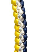 Navy Blue, Yellow, and White 5/8" Ribbon Lei