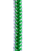 Emerald Green and White Double Ribbon Lei