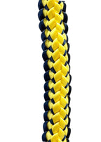Navy Blue and Yellow Double Ribbon Lei