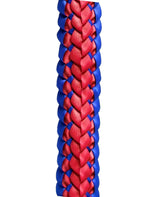 Royal Blue and Red Double Ribbon Lei