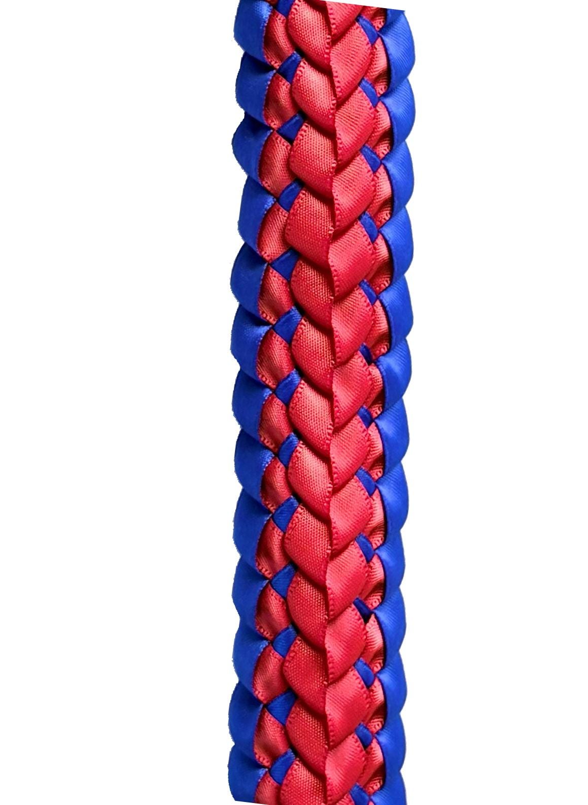 Royal Blue and Red Double Ribbon Lei