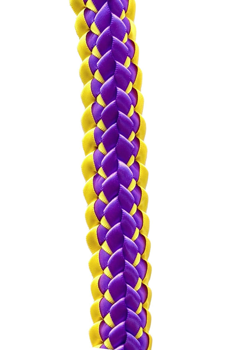 Dark Purple and Yellow Double Ribbon Lei