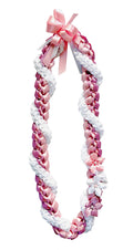 Rose, Pink, and White Wrap Ribbon Lei