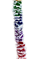 Rainbow Plumeria Ribbon Lei